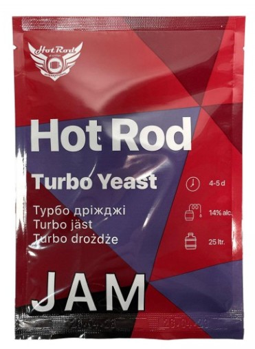 Турбо дрожжи Hot Rod Jam на 25 л (69 г) для варенья, сахара.jpg Турбо дрожжи Hot Rod Jam на 25 л (69 г) для варенья, сахара.jpg