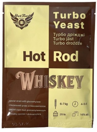 Турбо дріжджі Hot Rod Whiskey на 25 л (71 г).jpg Турбо дріжджі Hot Rod Whiskey на 25 л (71 г).jpg
